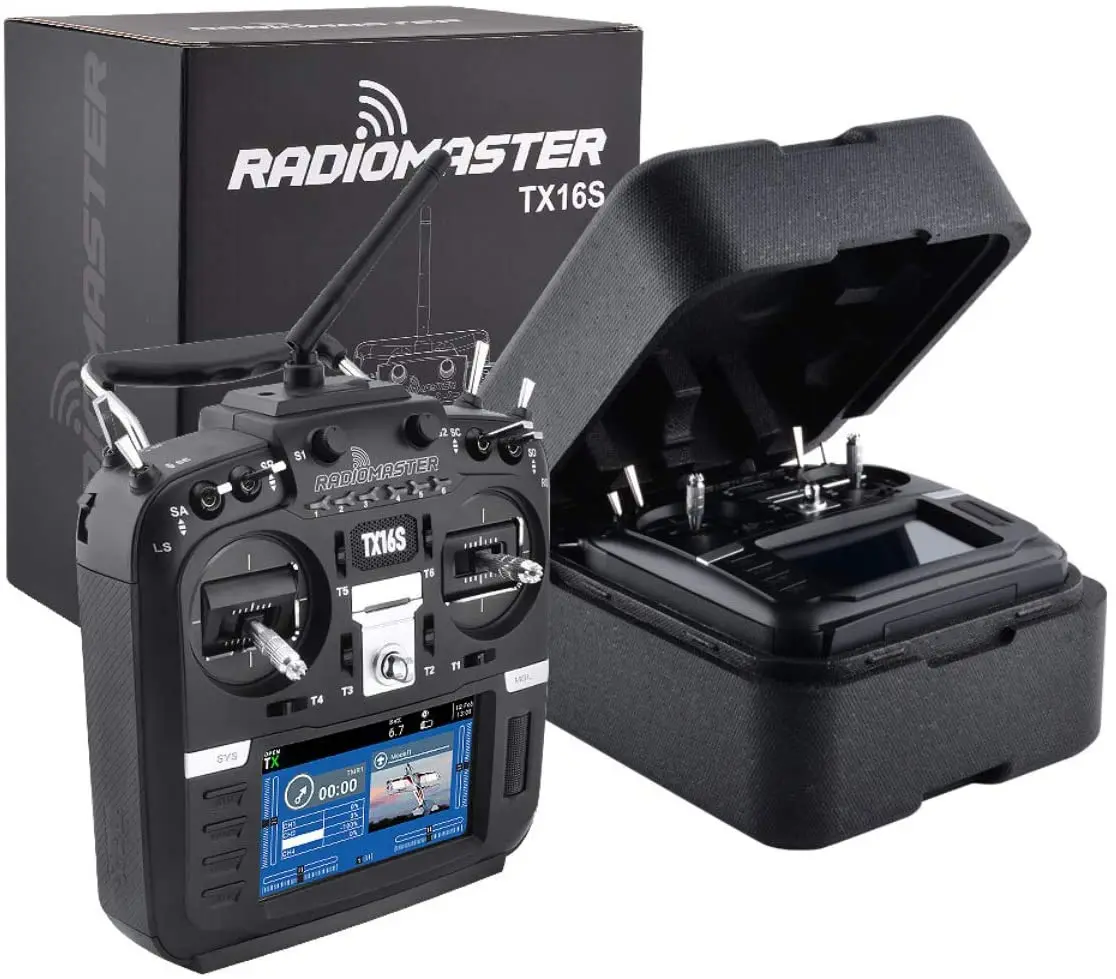 

RadioMaster TX16S Hall Sensor Gimbals 2.4G 16CH Multi-Protocol RF System OpenTX Mode2 Transmitter for RC Drone