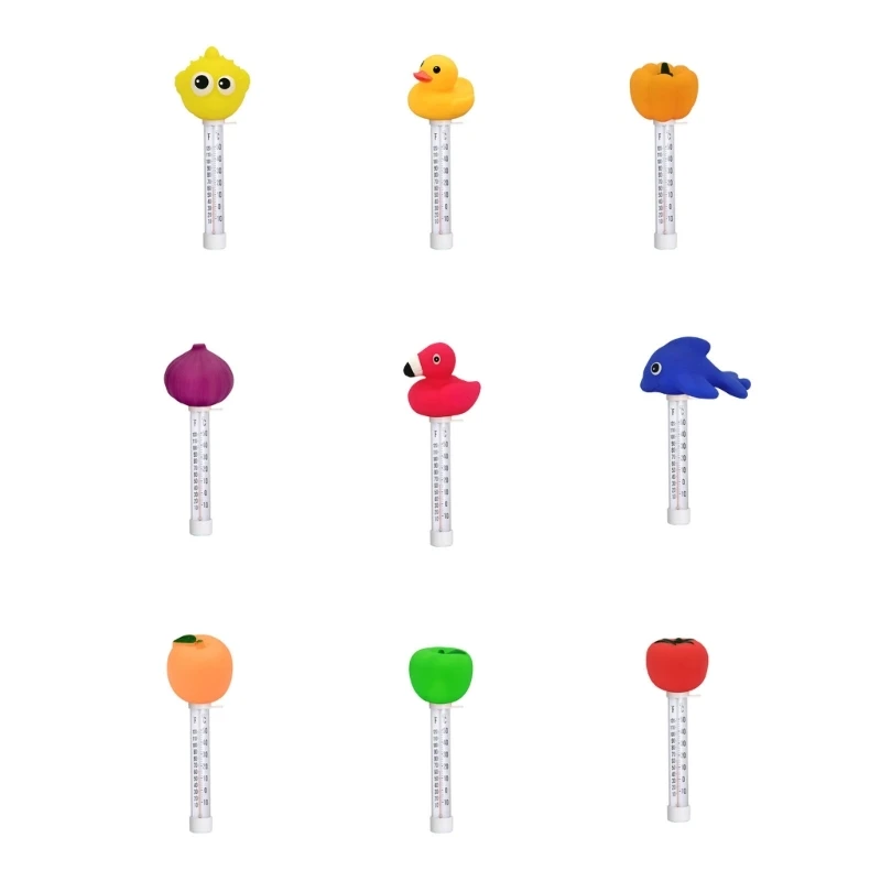 

Плавающий Термометр для бассейна, термометр для воды, тестер температуры с мультяшными животными R7UB