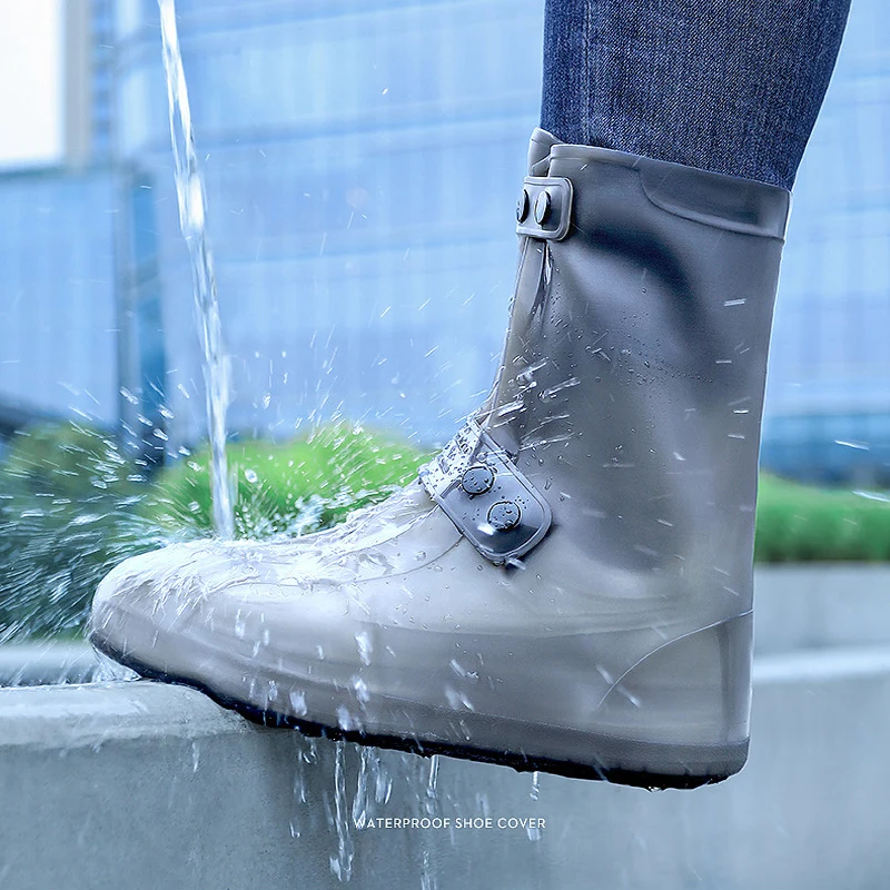 

Галоши для обуви от дождя, водонепроницаемый прочный Чехол, непромокаемые высокие сапоги, Многоразовые водонепроницаемые Легкие резиновые...