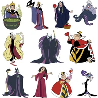 disney brand villains heat transfer clothing patch diy patches for clothing vinyl ironing stickers decor on t shirt hoodies