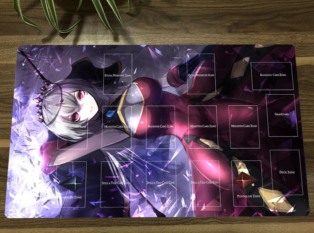 

Board Game YuGiOh Playmat Red Cartesia, the Virtuous TCG CCG Mat Trading Card Game Mat Mouse Pad Table Desk Mat Free Bag 60x35cm