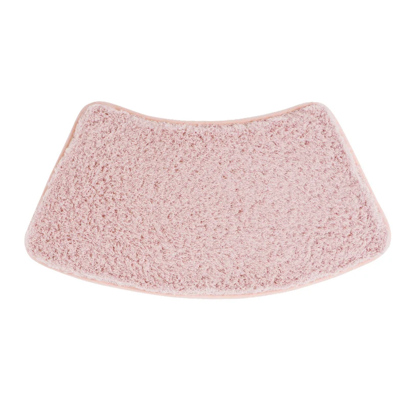 

Curved Bath Mat, Non Slip Curved Bath Rug, Soft Fluffy Curved Bathroom Mat Absorbent Shower Mat for Shower, Machine Washable