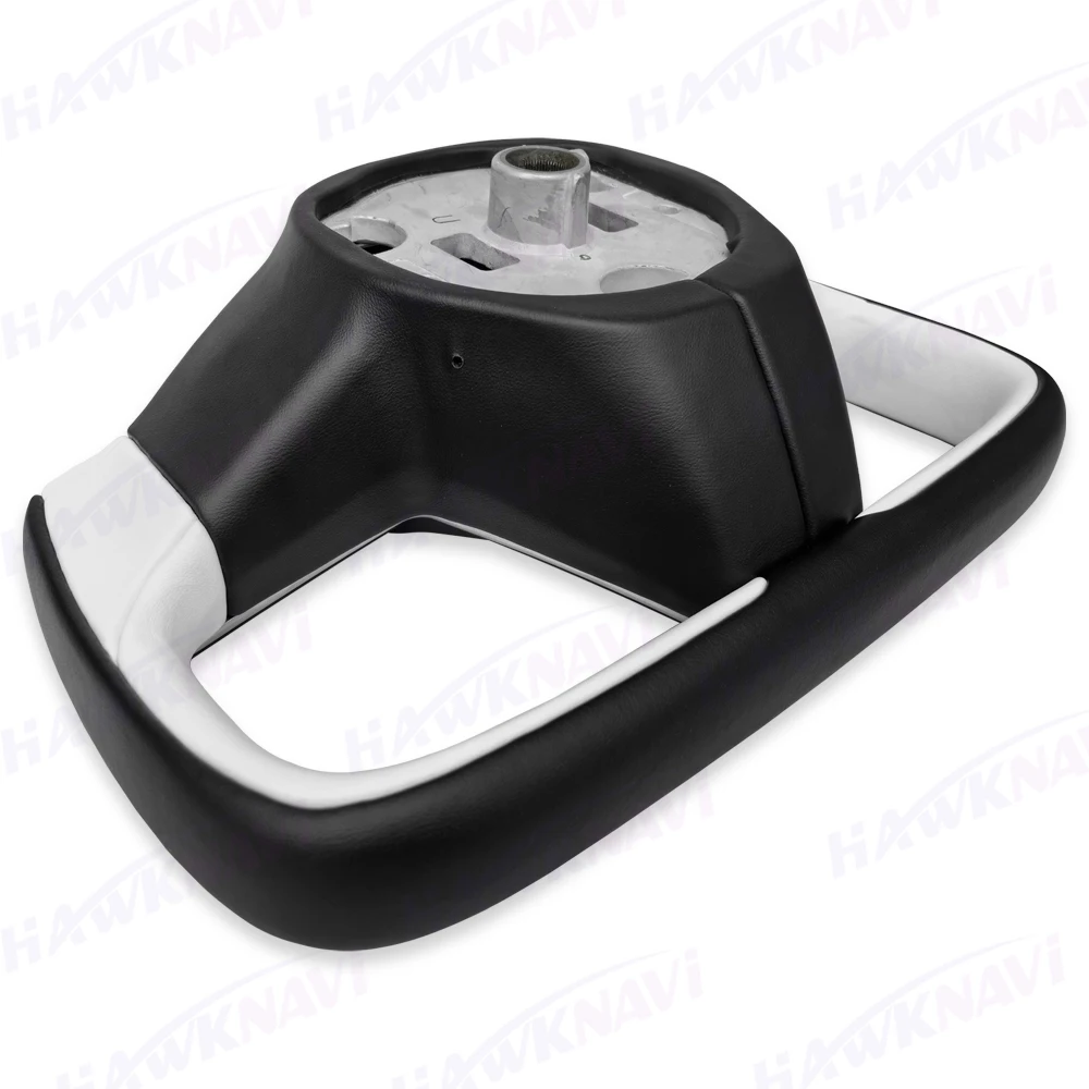 Новейший стиль Hawknavi 377 мм руль с колюком для Tesla Model Y 3 2023 2022 2021 2020 2017+ Кожаная