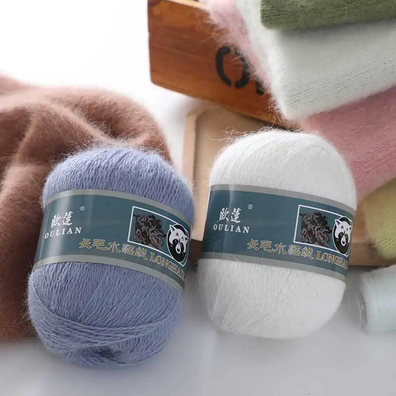 50 + 20 г/компл. пушистая норковая кашемировая пряжа модная для ручного вязания нить