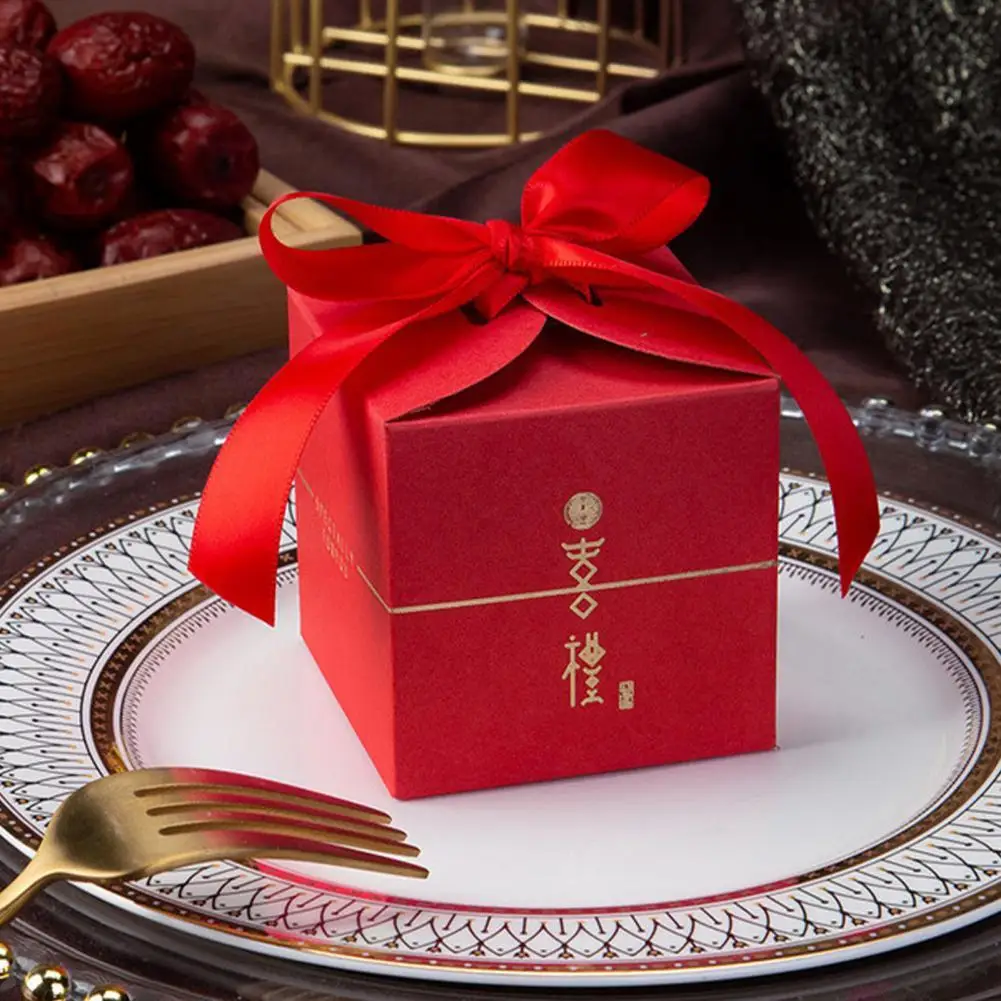 

Multi Styles Pretty Traditional Xi Character Gift Packaging Case Lightweight Gifts Case Exquisite for Party