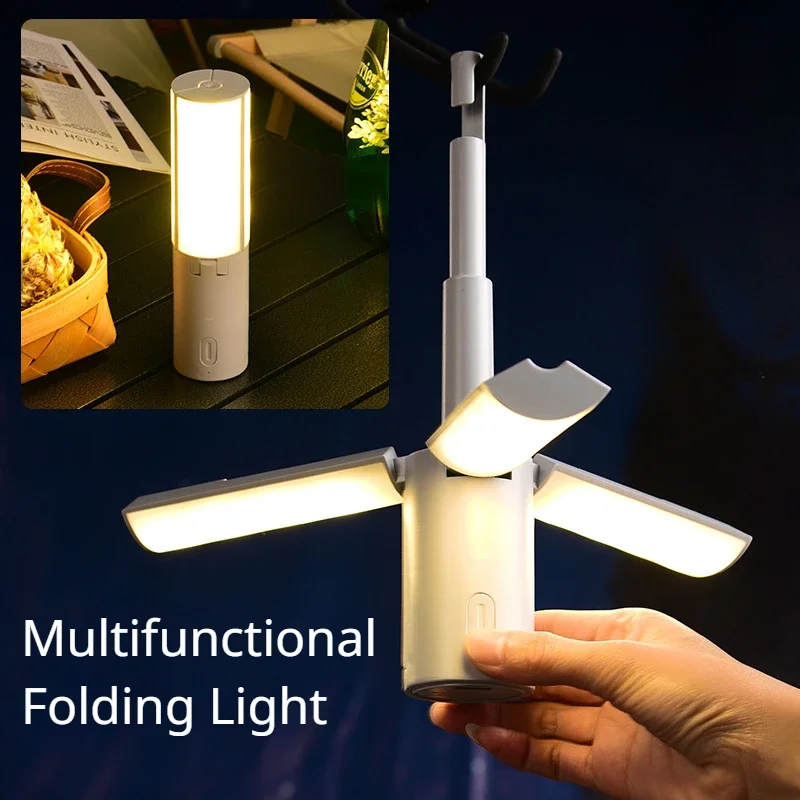 

Multifunctional Camping Lamp Tent Ambient Outdoor Camping Horse Handheld Folding Hanging Light Student Dormitory Lighting
