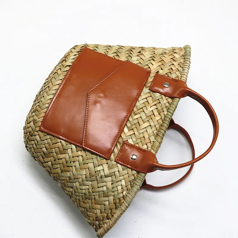 Designer Straw Bags for Women 2022 Bohemian Wicker Woven Rattan Basket Bag Women Handbag Travel Beach Shoulder Crossbody Bag New