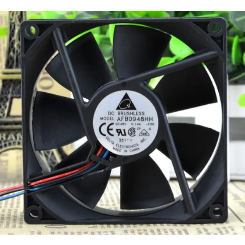 Вентилятор охлаждения ЦП для Delta AFB0948HH-R00 48 В 9025 а 9 см частота шасси вентилятор преобразователя 90*90*25 мм