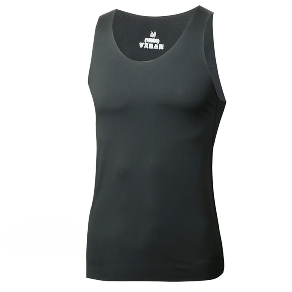 

Mens T-Shirt Tank Tops Base Shirt Muscle Gym Thin Sleeveless Vest Crew Neck Undershirts Comfortable Clothes Round Neck Sportwear