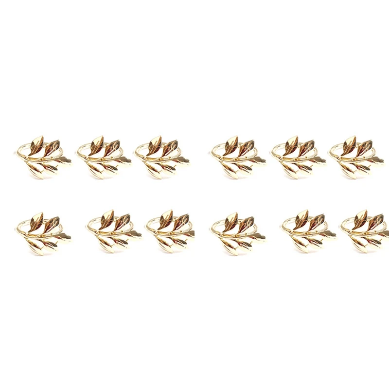 

Best12 шт. кольца для салфеток с осенними листьями, крестинный браслет, держатель, свадебные подарки, Крестильная вечеринка