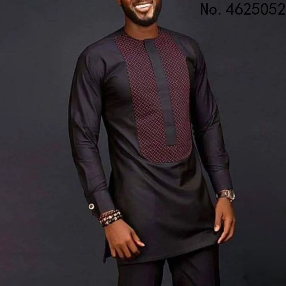 

2023 New Arrival Fashion Style African Men Spring Autumn Long Sleeve O-neck Shirts Dashiki African Clothes for Women only tops