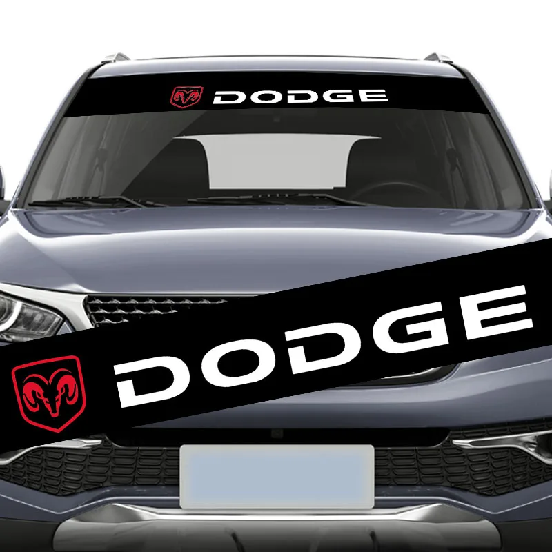 

1pcs Car Vinyl Front Rear Window Windshield Waterproof Stickers Decal For Dodge Caliber Ram 1500 Caravan Charger Caravan Journey