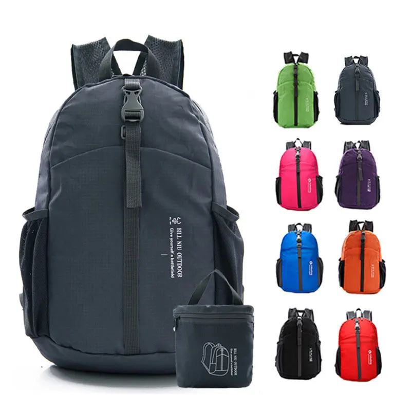 Folding Breathable Backpack Outdoor Ultralight Portable Cycling Bag Leisure Travel Hiking Backpack Sports and Fitness Bag