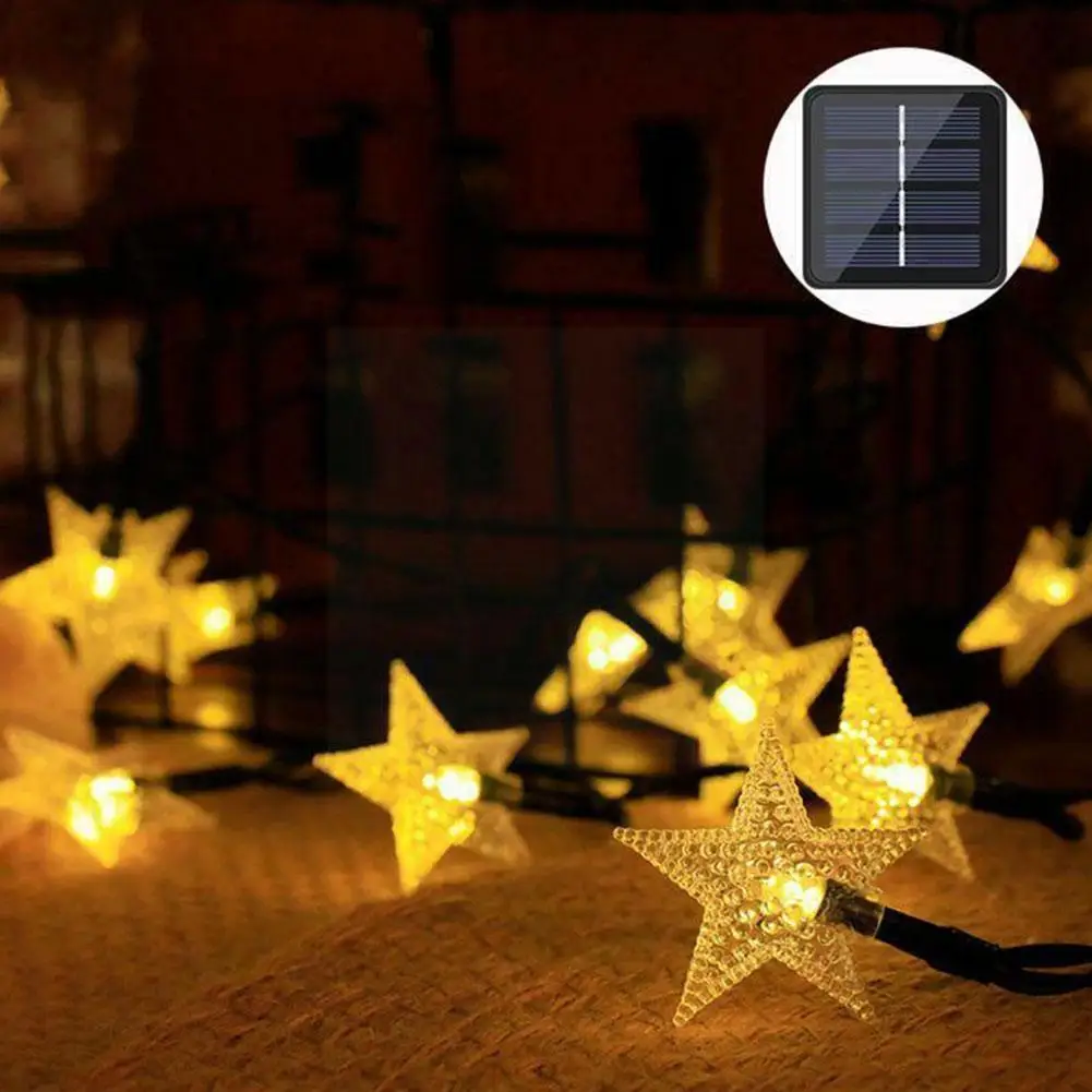 

Outdoor Solar Powered String Lights 5m 12m 8 Modes Star Power LED String Twinkle Fairy Lights for Holiday Gardens Lawn Chri A5G5