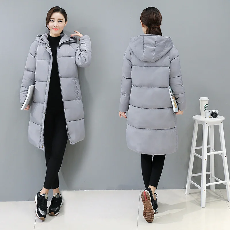 2022 New Winter Clothes Women's Wear Medium Long Cotton Padded Coats Women Jacket Thickened Warm Parkas Long Sleeve Overcoats