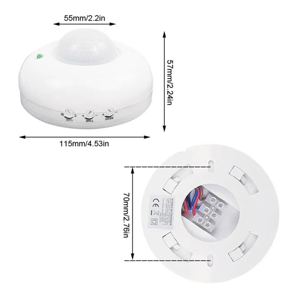Рисунок 2 - Потолочный Высокочувствительный PIR-датчик движения