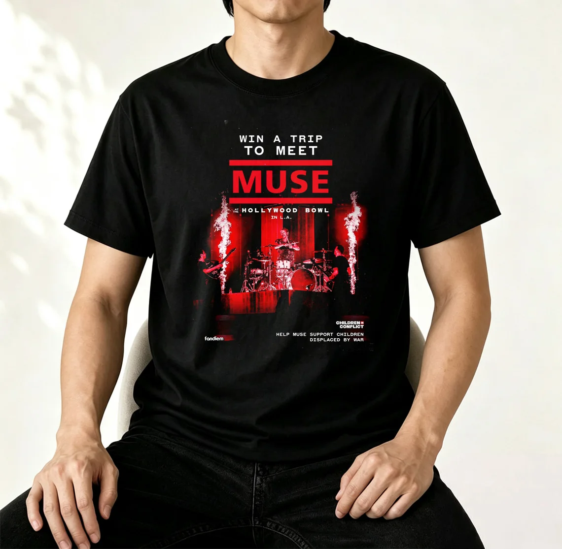 Футболка унисекс Muse Band в стиле рок-метал, американский уличный винтаж, летняя повседневная, с коротким рукавом (art.: 3920dc88a1237) - 3920dc88a1237