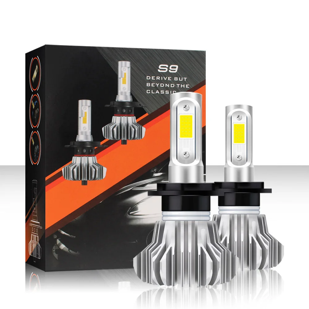 Купи Car LED Headlight Bulbs H1 H4 H7 H11 40W 10000LM 6000K Auto Headlamp Led Car Light 24V Car Refitting Headlight COB Lamp Bead за 1,010 рублей в магазине AliExpress