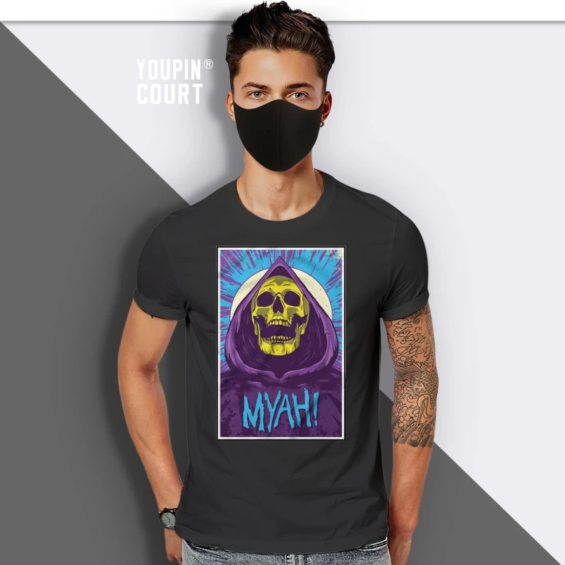 

Skeletor T Shirt Masters Of The Universe Prince Adam Retro Cult Cartoon Loose Size Top Ajax Funny