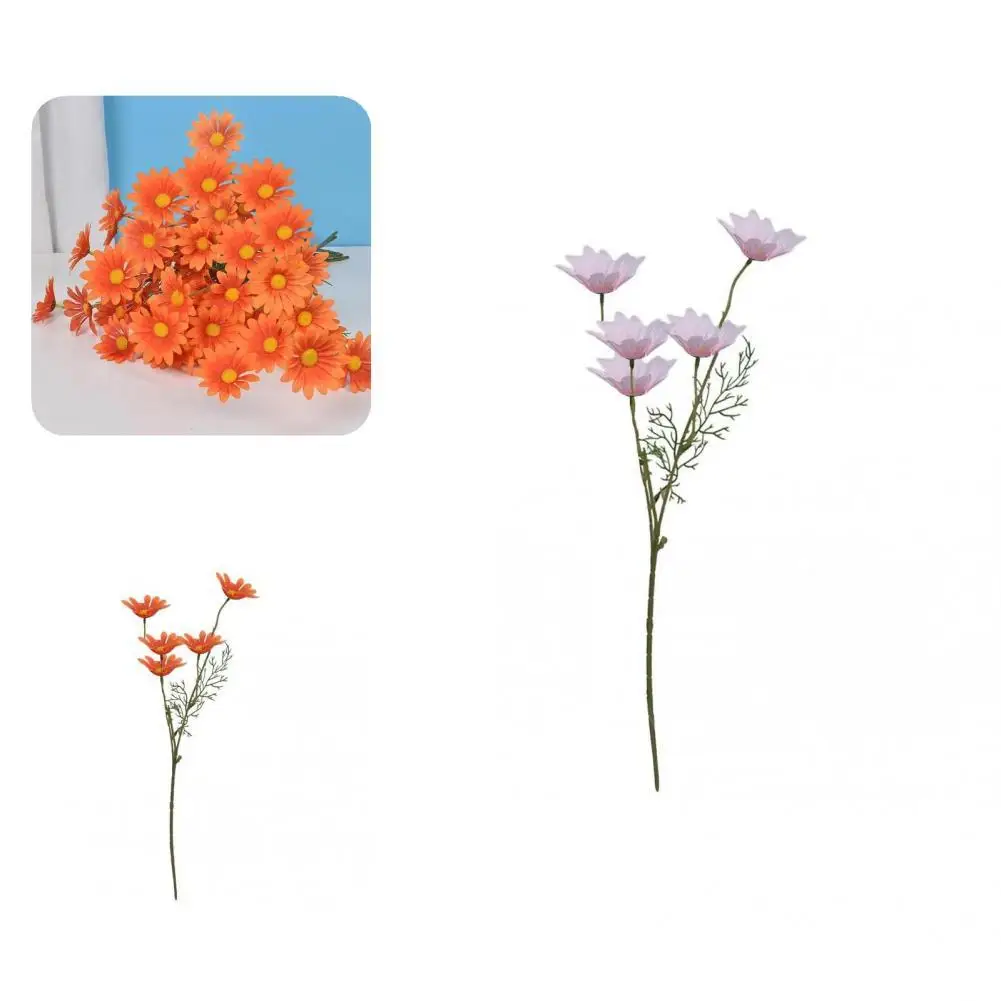 

Smooth Surface 1Pc Colorful Floral Arrangement Artificial Flower Wide Application Artificial Flower Anti-fall for Bride