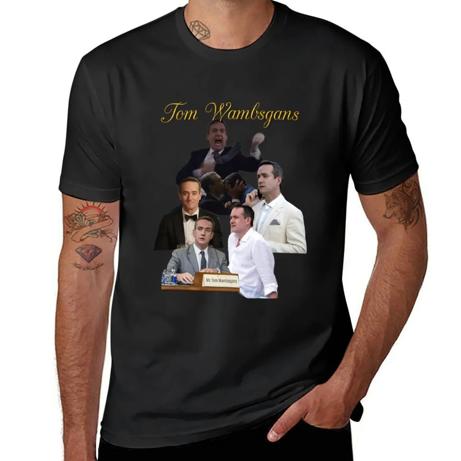 Новинка футболка Tom Wambsgans с надписью индивидуальные футболки дизайн вашей