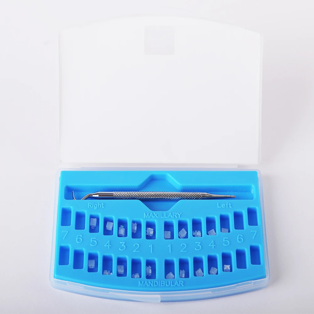 stomatologiczna 20 sztuk/zestaw samoligaturująca rurka wspornik ortodontyczny ceramiczny 345 hak całkowicie Roth/MBT 022 narzędzie stomatologiczne