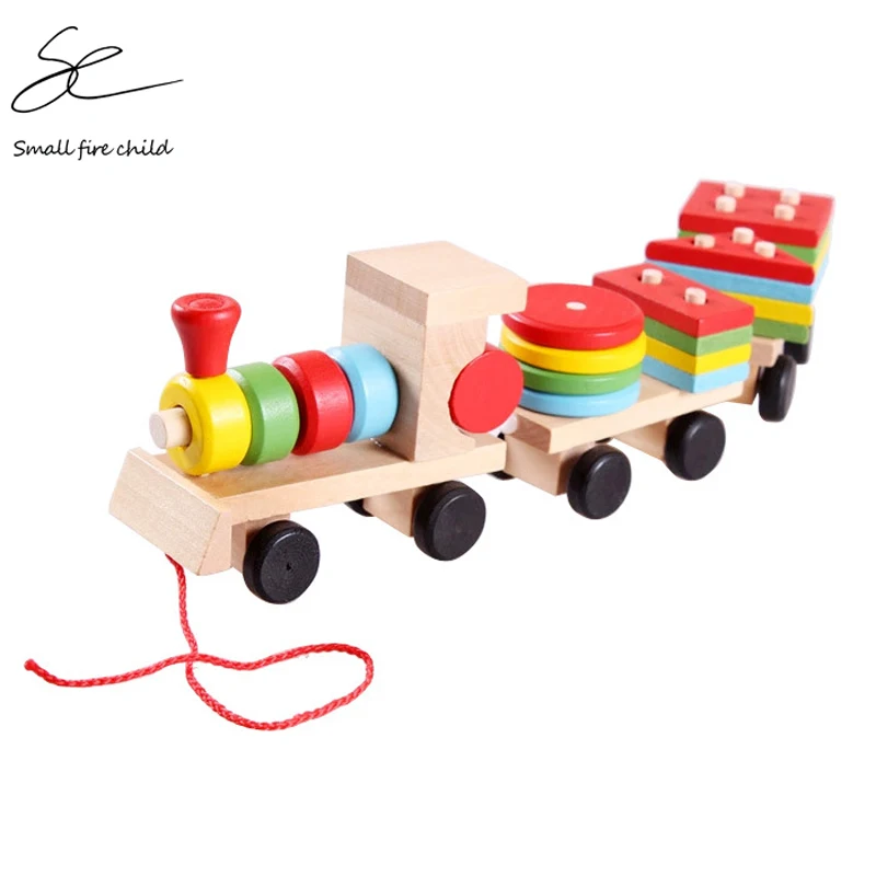 

Wooden Shape Matching Toys For Children Boys Classic Train Models Building Blocks Oyuncak Montessori Game Brinquedo Oyuncaklar