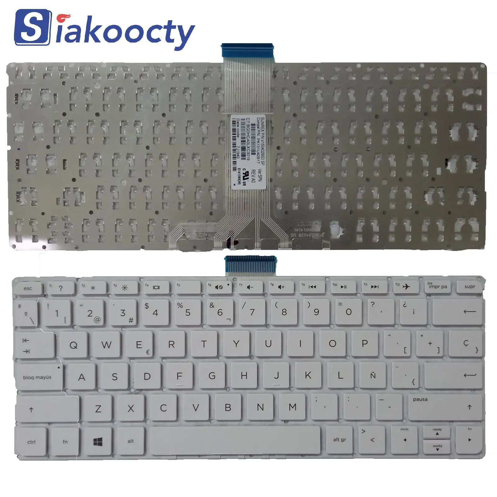 

Новая белая клавиатура SP ДЛЯ HP Pavilion x360 11-K 11-K013CL 11-K117CL 11-K128CA 11-K164NR