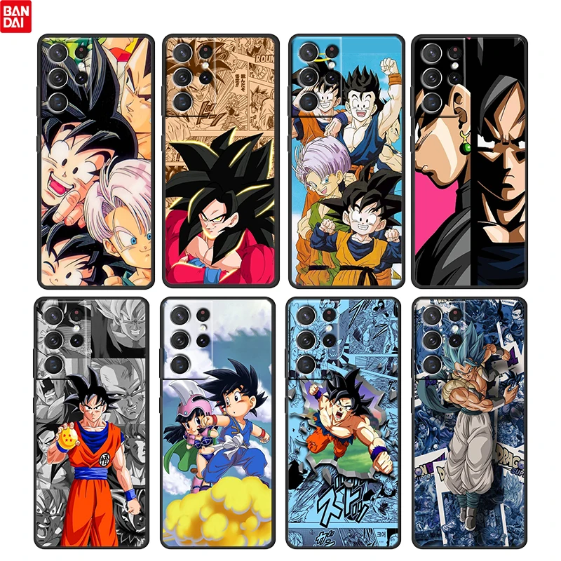 

Hot Anime Dragon Ball Boy For Samsung Galaxy S22 S21 S20 Ultra Plus Pro S10 S9 S8 S7 4G 5G TPU Soft Black Phone Case Funda Coque