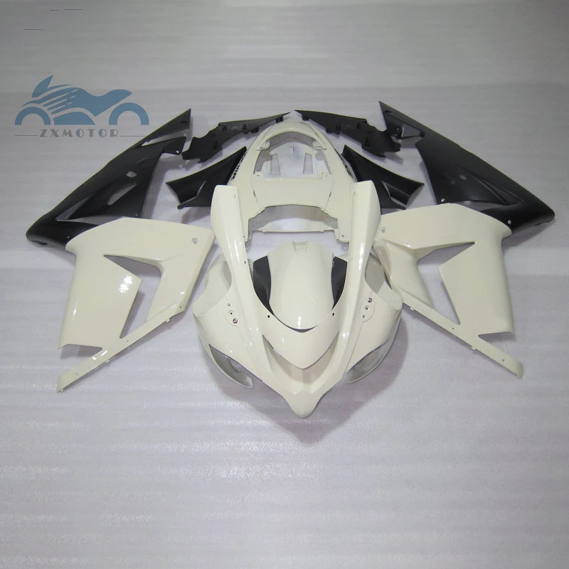 

Полный комплект обтекателей для мотоциклов KAWASAKI Ninja ZX 10R 2004 2005, комплект обтекателей на вторичном рынке 04 05 ZX10R, белый и черный