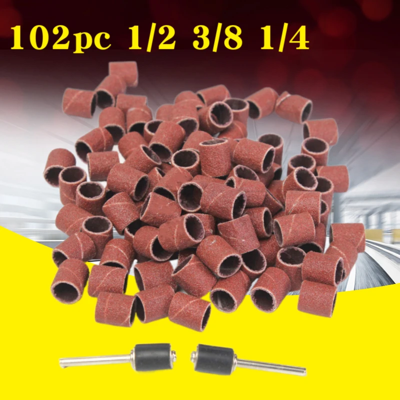 102/136 шт., шлифовальные ленты для электрической машинки для маникюра, зернистость 1/2, 3/8, 1/2, пилки для шлифовки ногтей, набор инструментов для педикюра 102/136 шт., шлифовальные ленты для электрической машинки для маникюра, зернистость 1/2, 3/8, 1/2, пилки для шлифовки ногтей, набор инструментов для педикюра