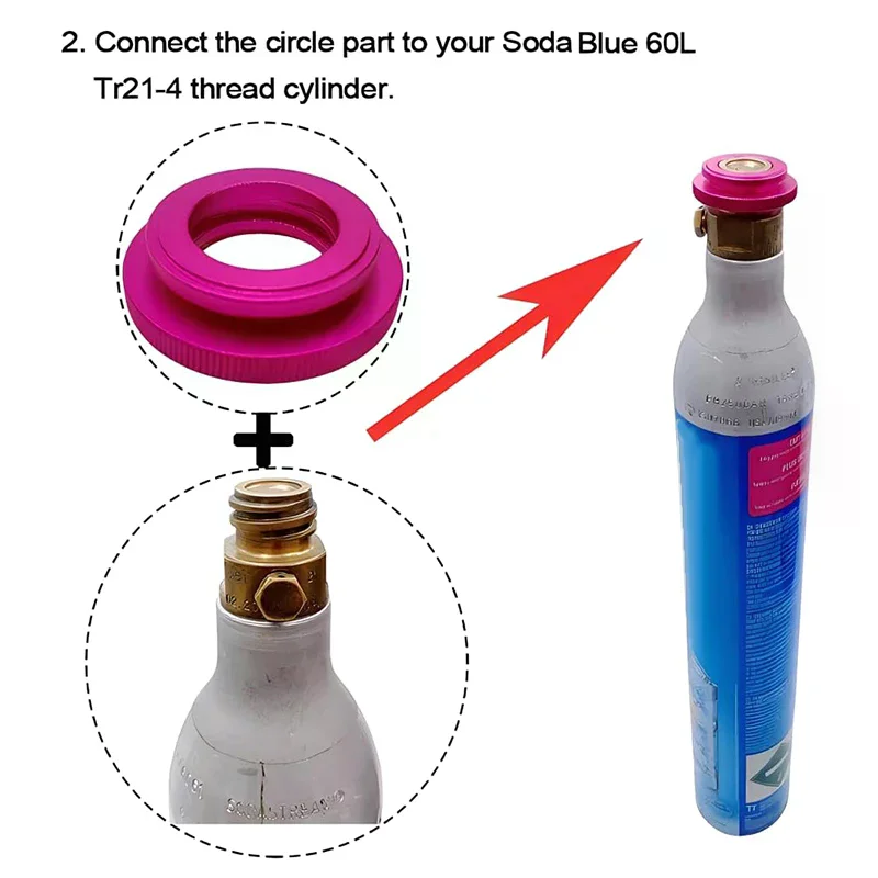 Блок быстрого подключения CO2 для Sodastream Blue 60L, подходит для DUOArtTerraCrystal 3.0Gaia, с резьбой TR21-4 (art.: 3920d32ffdf04) - 3920d32ffdf04