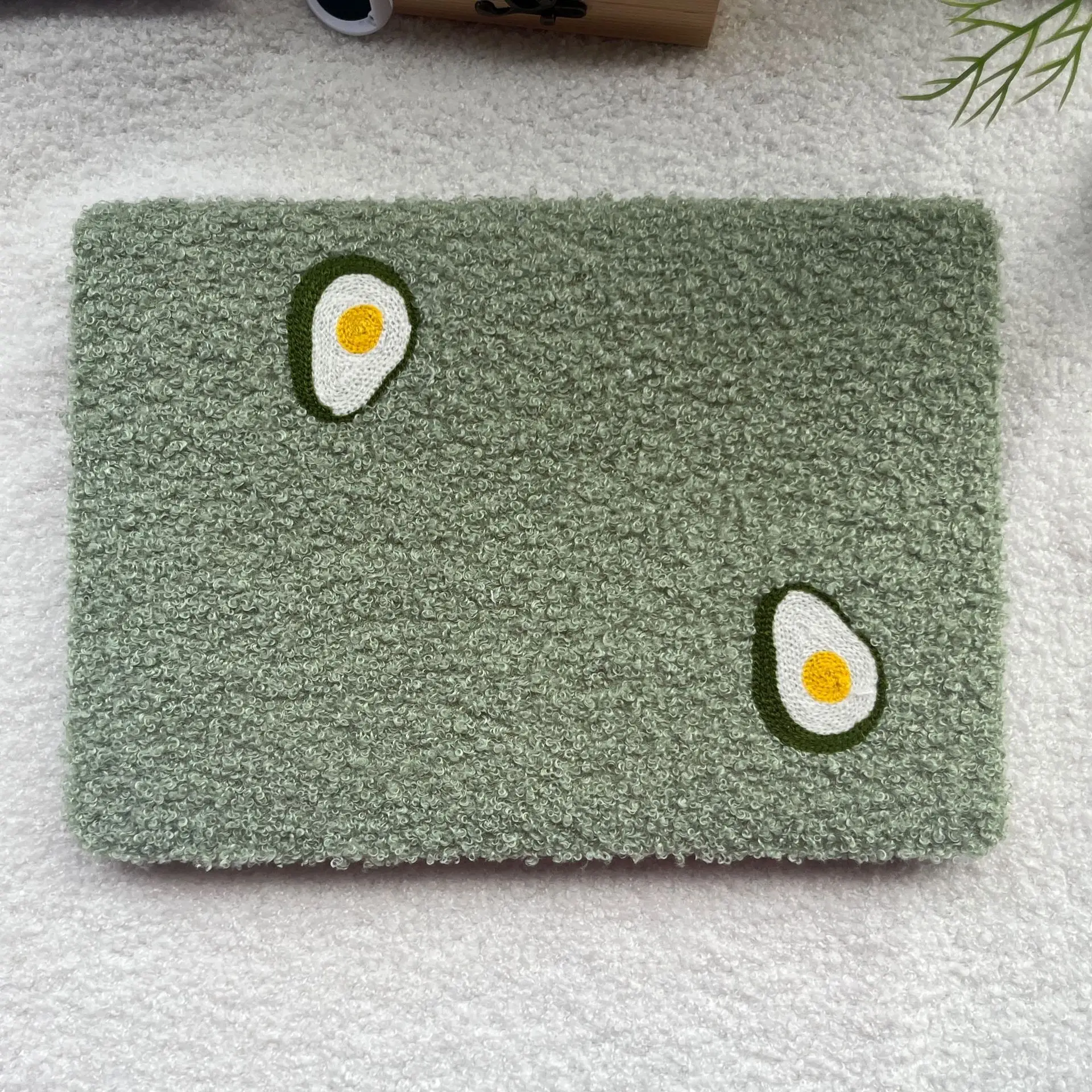 Чехол для MacBook с вышивкой авокадо чехол ноутбука Air 13 Macbook Pro 16 14 A2442 15 A1990 вырезом