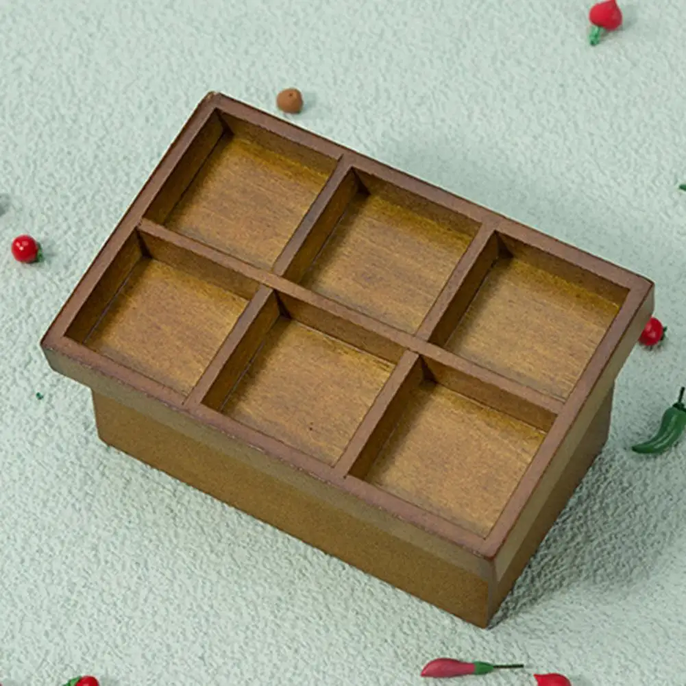 

Миниатюрная деревянная подставка для овощей, реалистичный кукольный домик для детей, подставка для фруктов для мальчиков и девочек