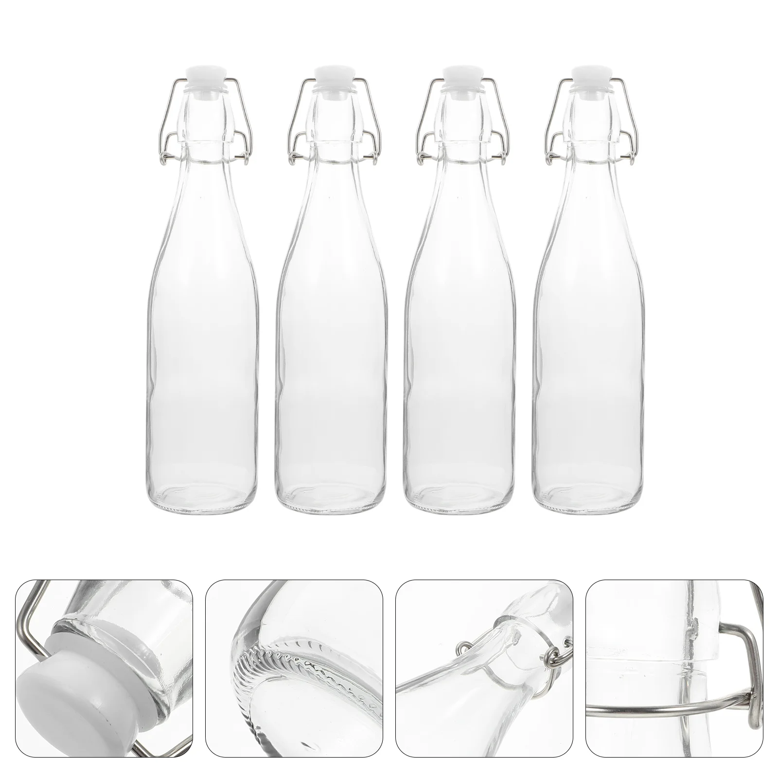 

4Pcs Vinegar Dispenser Bottle Seasoning Bottle Ceramic Oil Cans Oil Kettle