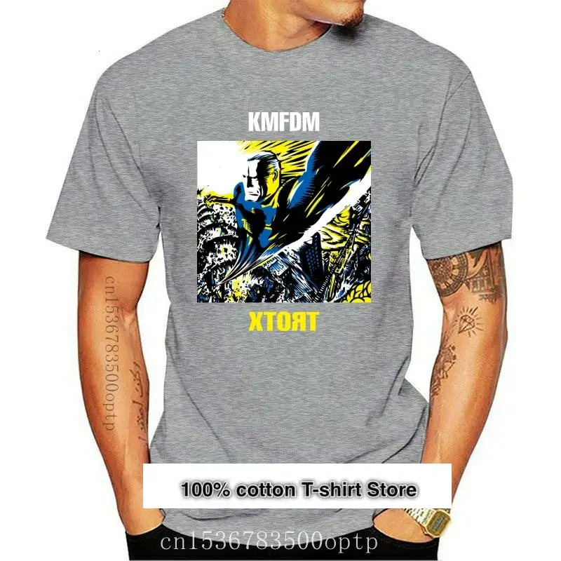 

KMFDM-camiseta negra с принтом для мужчин, хлопковая рубашка, xturbo, 2021