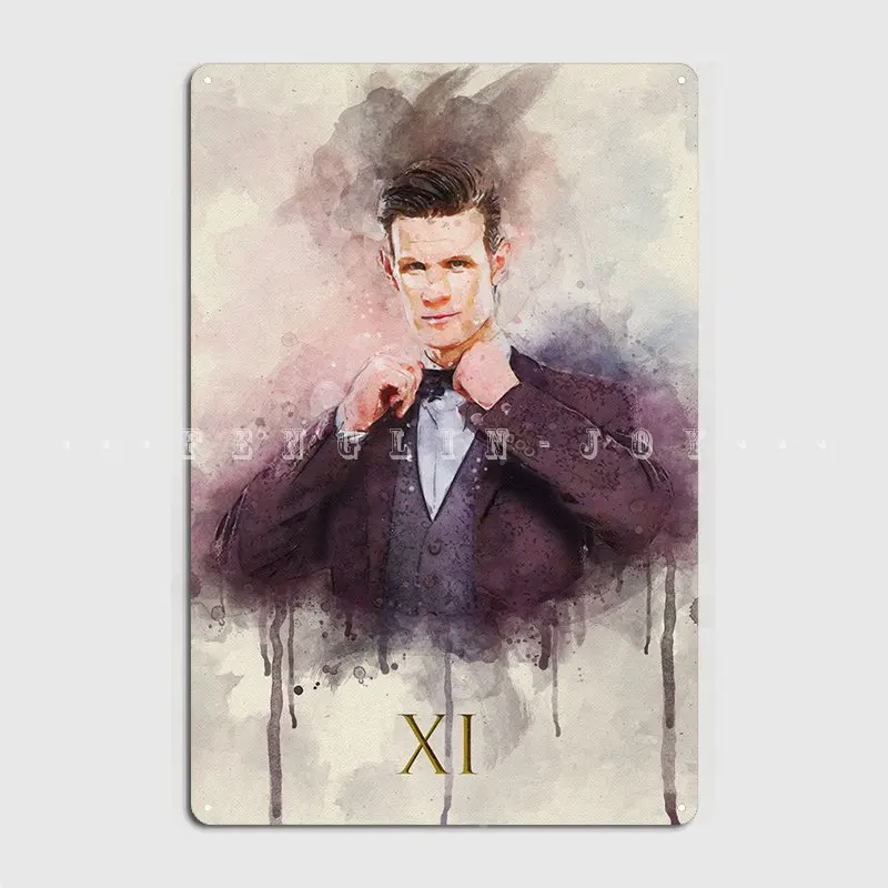 

Matt Smith Doctor Who Metal Plaque Poster Wall Mural Bar Cave Designing Plaques Tin Sign Poster