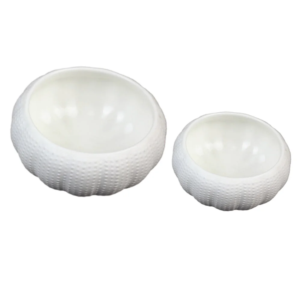 

2Pcs Ceramic Kitchen Seasoning Bowls Caviar Storage Bowls Sea Urchin Bowls (White)