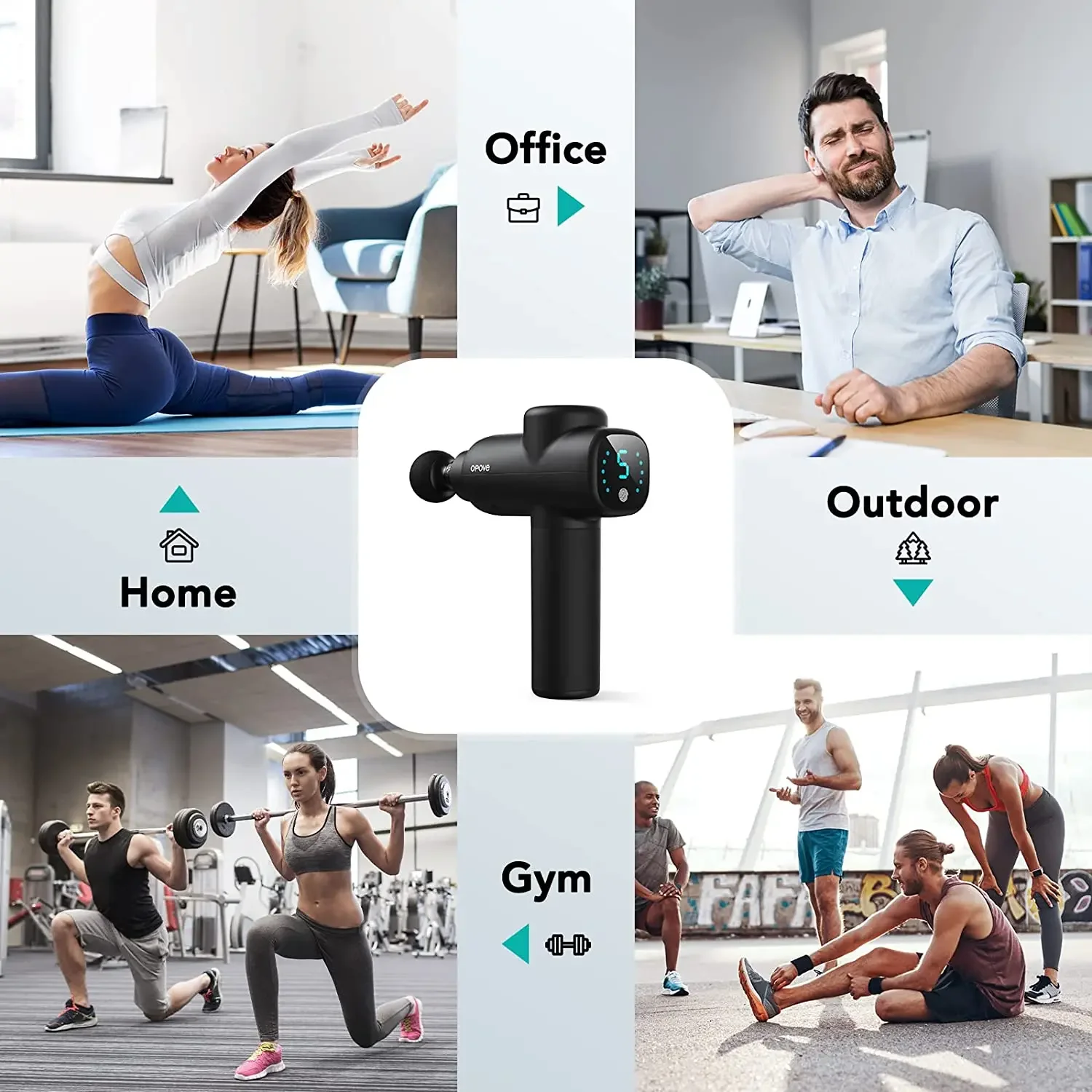 Для opove M3 массажный пистолет ударный массажер для облегчения боли в спине