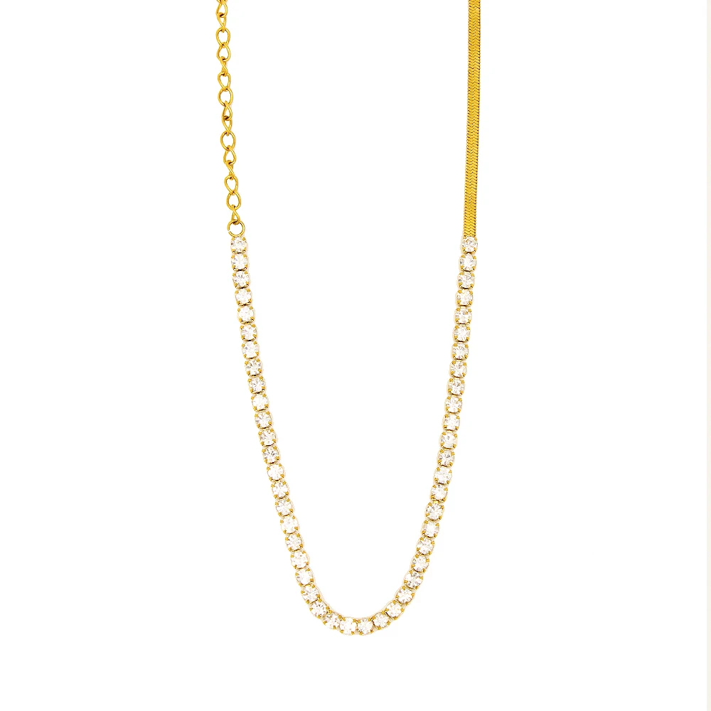 Женское Ожерелье из циркония роскошное ожерелье нержавеющей стали - купить по