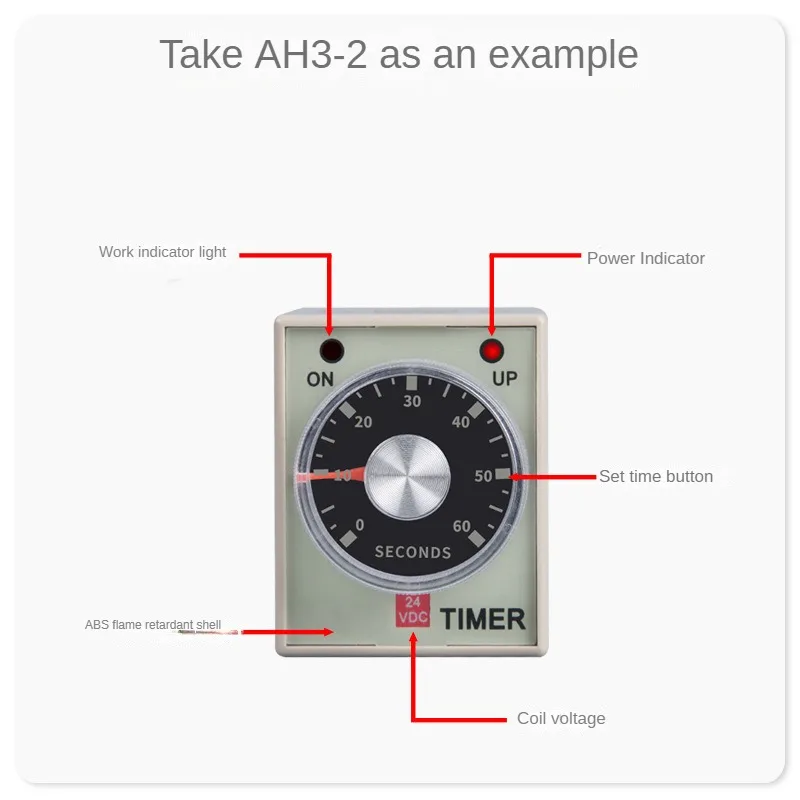 Реле времени AH3-3: Φ AC 220v DC 24v12v регулируемый таймер Управления задержкой 8 pin