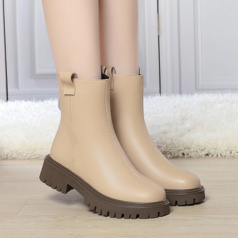 DRKANOL 2024 Женские Ботинки Челси зимние теплые 100% шерстяные меховые ботинки на