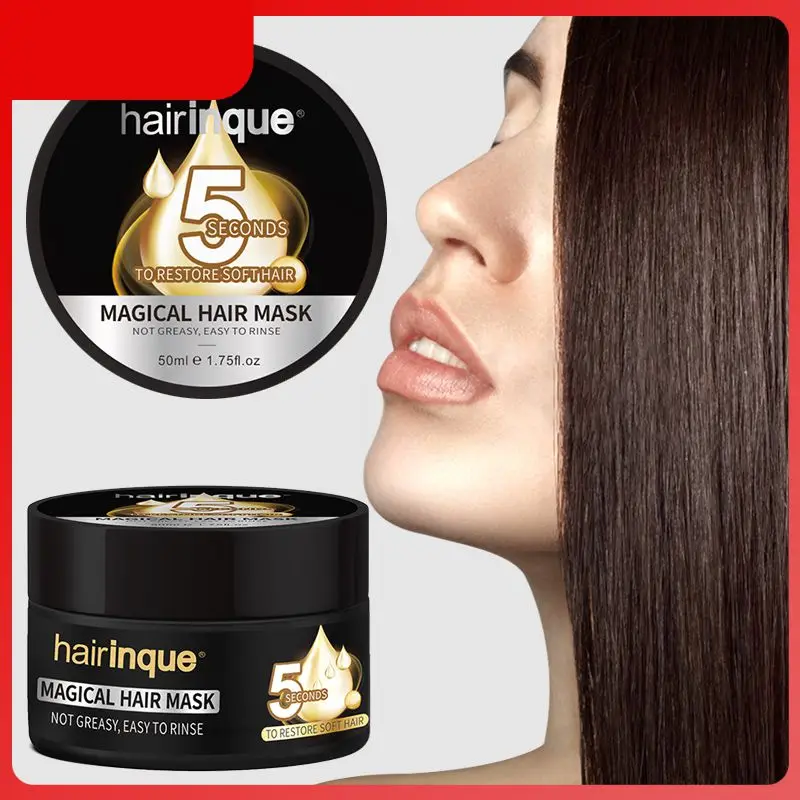 

Маска для волос HAIRINQUE, 50 мл, питательная восстанавливающая восстановление волос за 5 секунд, маска для восстановления и ухода за волосами, кондиционеры для волос TSLM1