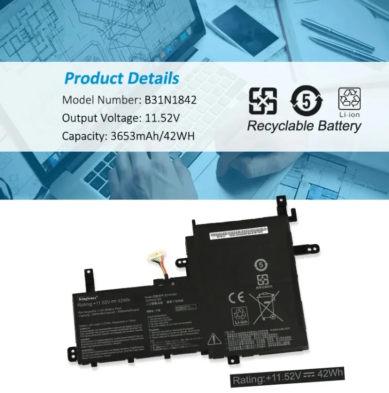 B31N1842 Аккумулятор для ноутбука ASUS VivoBook F513EA F513EP F513IA K513E K513EA K513EP KM513UA M513IA M513UA S513EA S513F 11