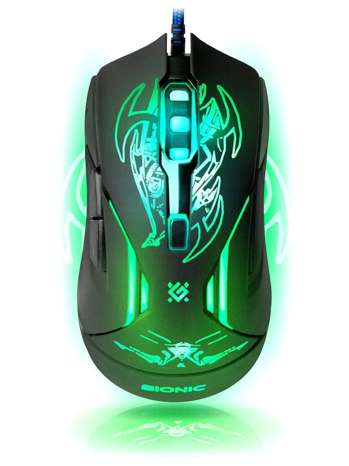 

Проводная игровая Defender Bionic оптика, 6 кнопок, 800-3200 dpi + коврик