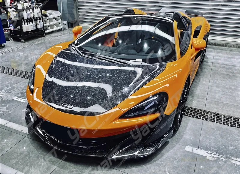 Кованый карбоновый Плетеный передний капюшон из углеродного волокна Bonnt