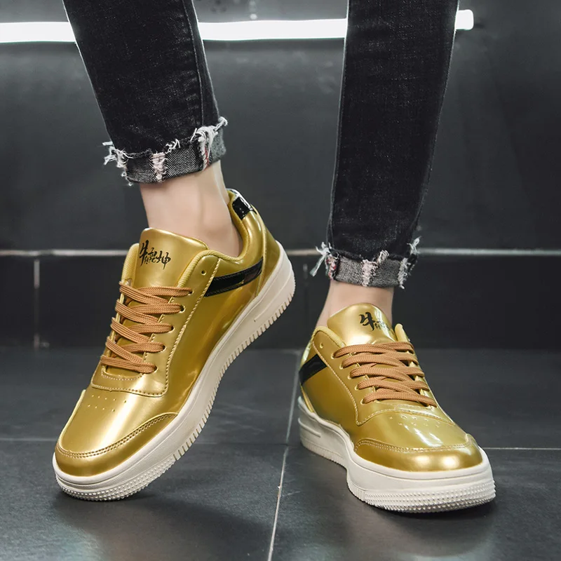 

New Cool Working Leisure Shoes Men Pu Spring Plus Size 45 46 47 Men Shoe Anti Slip Outdoor Comfortable Casual Men Sneakers