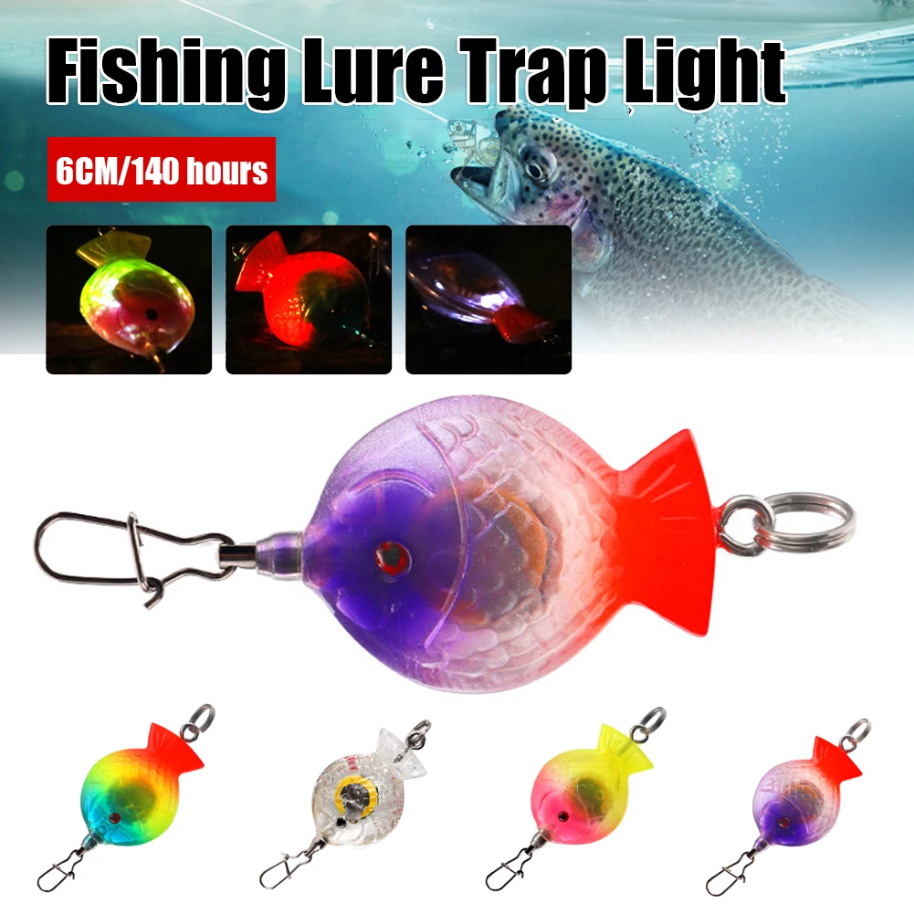 

1pcs LED Fish Lure Mini Lamp Fishing Bait Outdoor Fishing Accessories Luminous Lure Tool Sea Attraction For Underwater Fish