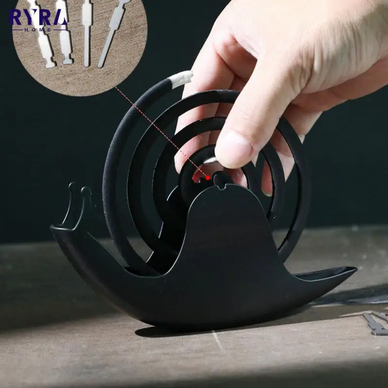 

Creative Mosquito Coil Holder With Tray Nordic Style Spiral Summer Day Iron Mosquito Repellent Incenses Rack For Home Decor