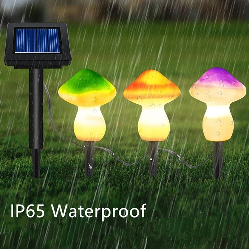 

New Mushroom Outdoor Solar Garden Lights Cute Shape Waterproof Landscape Lighting Pathway Light for Courtyard Patio Decoration